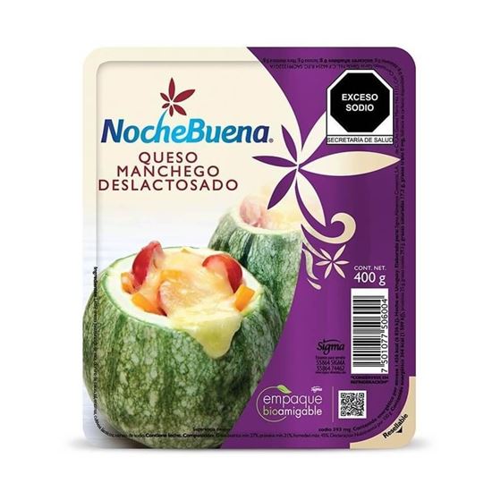 Imagen de Queso tipo manchego NocheBuena deslactosado 400g