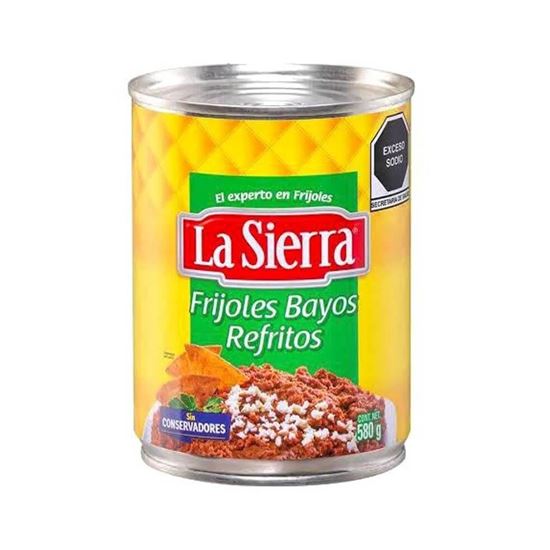 Imagen de Frijoles Bayos La Sierra refritos en lata 580g