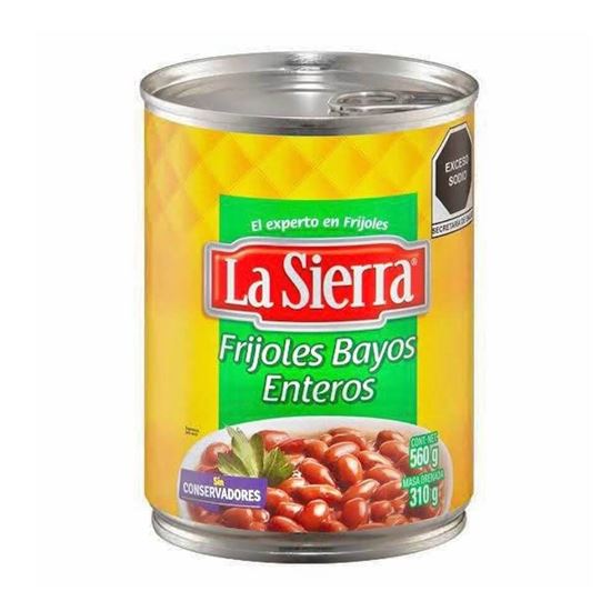 Imagen de Frijoles bayos enteros La Sierra en lata 560g