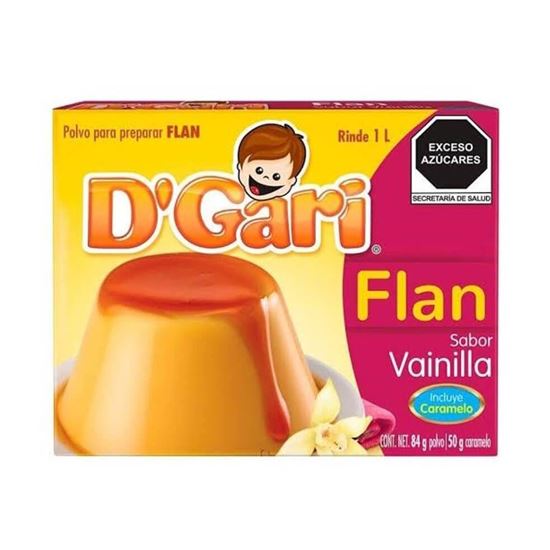 Imagen de Flan D'Gari sabor vainilla con caramelo 134g