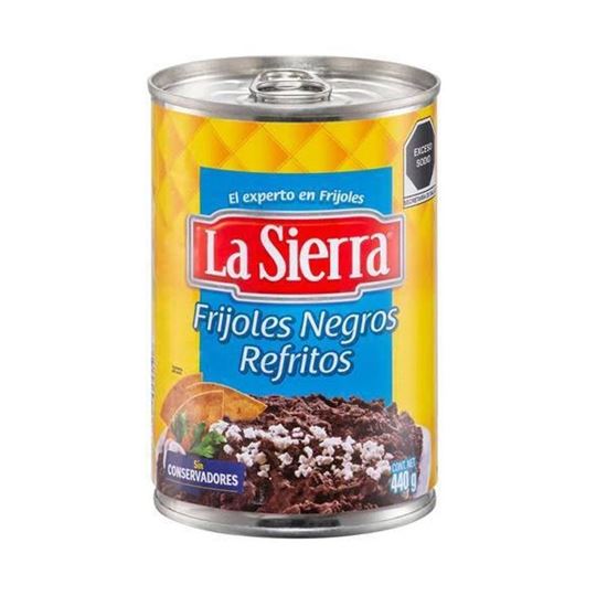Imagen de Frijoles negros refritos La Sierra en lata 440g