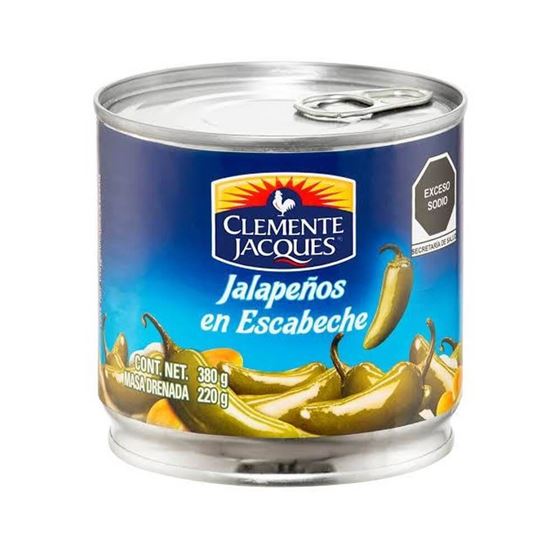 Imagen de Chiles jalapeños en escabeche Clemente Jacques en lata 380g