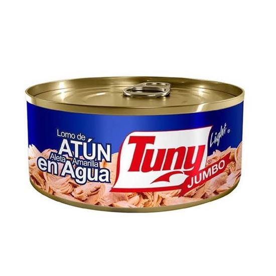 Imagen de Lomo de atún aleta amarilla en agua Tuny jumbo en lata 295g