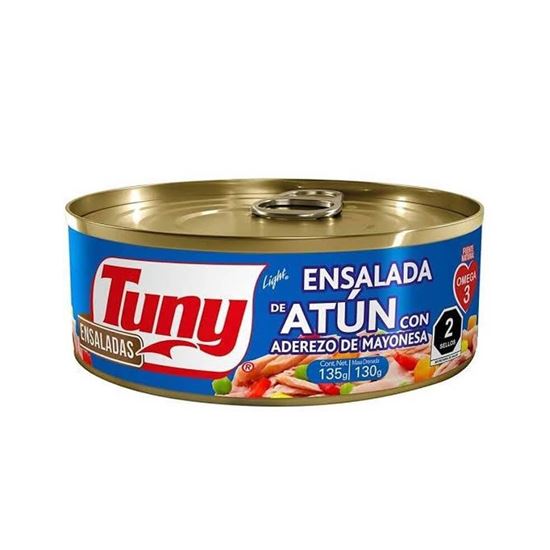 Imagen de Ensalada de atún con aderezo de mayonesa Tuny light en lata 135g