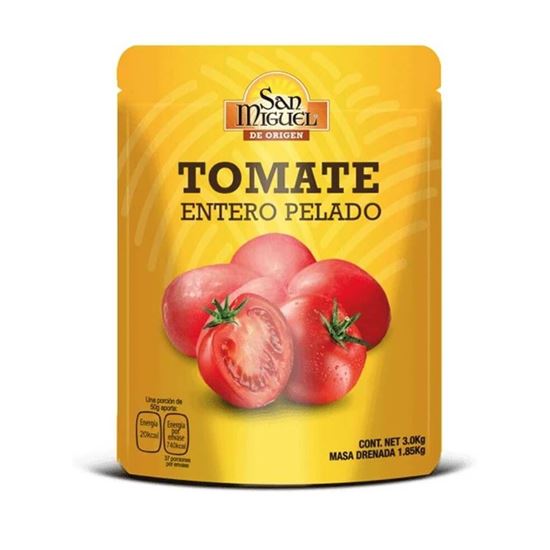 Imagen de Tomate entero pelado San Miguel en pouch 3kg