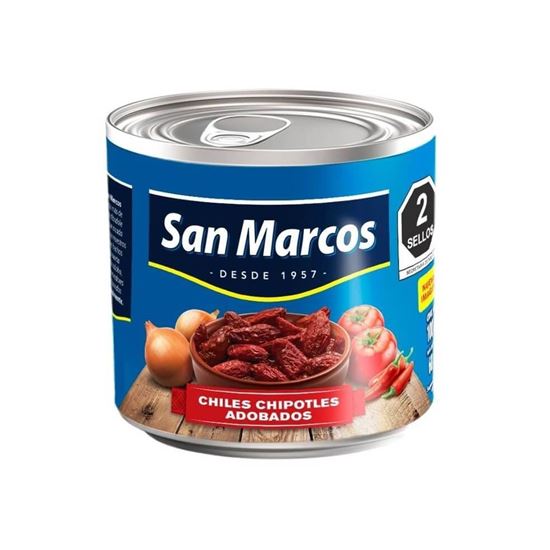 Imagen de Chiles chipotles San Marcos en lata 380g