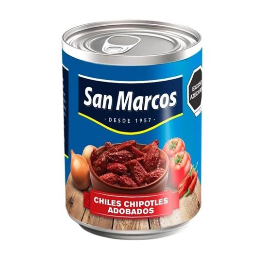 Imagen de Chiles chipotles San Marcos en lata 800g