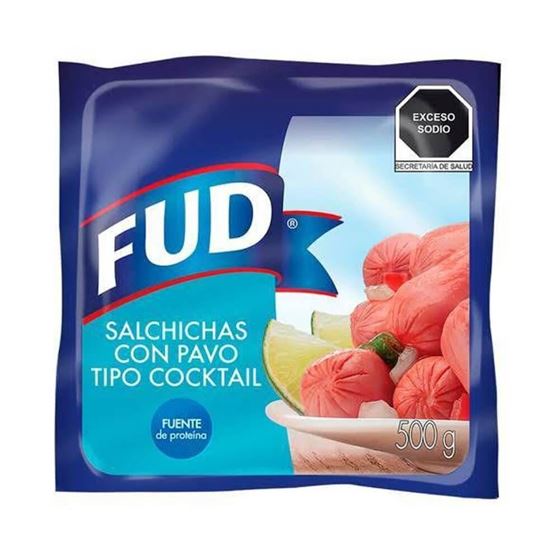 Imagen de Salchicha cocktail de pavo Fud 500g