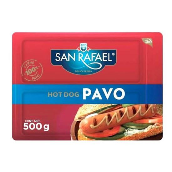 Imagen de Salchicha de pavo para hot dog San Rafael 500g