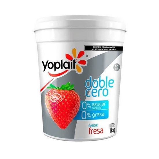 Imagen de Yoghurt sabor fresa Yoplait doble cero 1kg