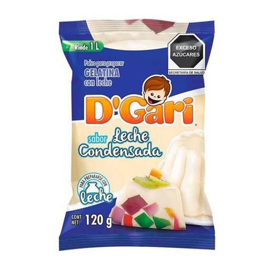 Imagen de Polvo para gelatina de leche sabor leche condensada D'Gari 120g