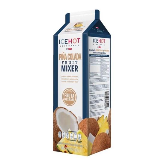 Imagen de Concentrado de piña colada para smoothies, aguas frescas y mixología ICEHOT Beverages by Rich's Fruit Mixer 1L