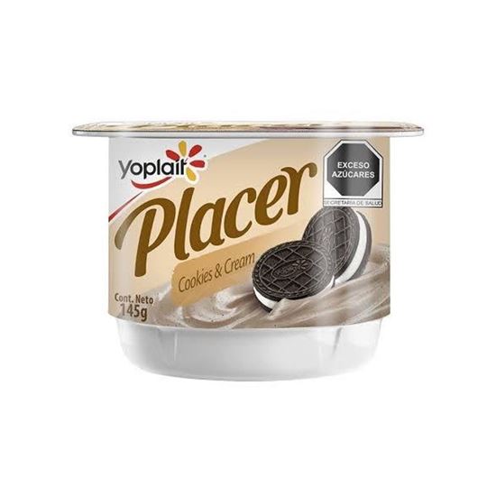 Imagen de Yogurt Yoplait Placer sabor cookies & cream 145g