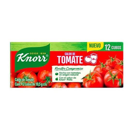 Imagen de Sazonador Knorr tomate 12 cubos 10.5g c/u