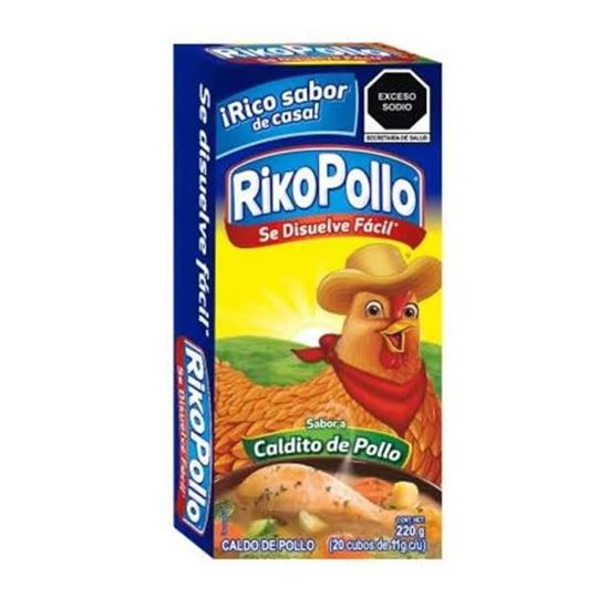 Imagen de Caldo de pollo Riko pollo 20 cubos en 220g