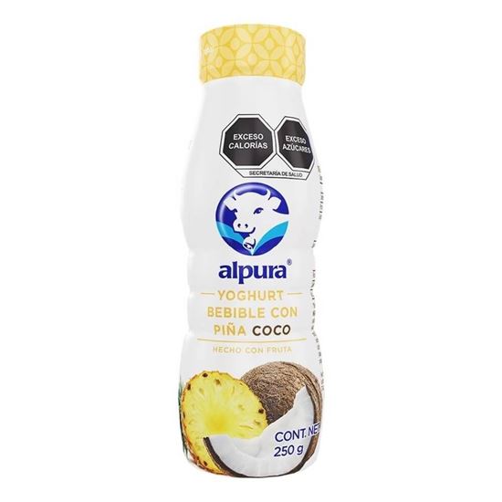 Imagen de Yoghurt bebible con piña y coco Alpura 250g