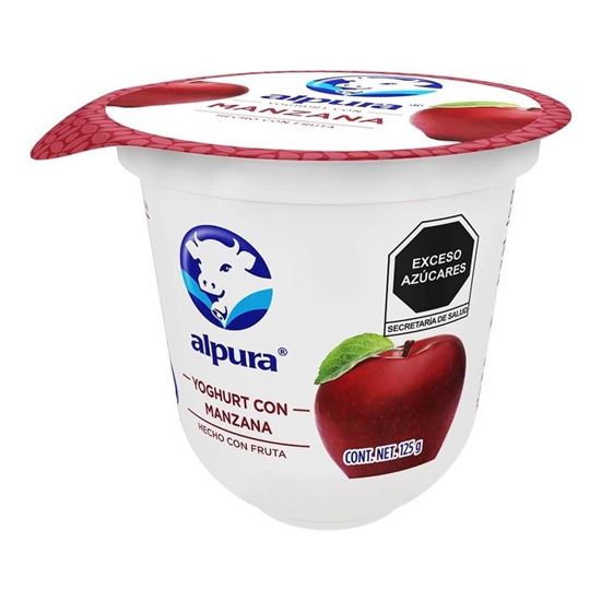 Imagen de Yoghurt con manzana Alpura en vaso 125g