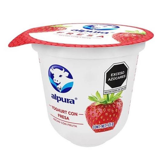 Imagen de Yoghurt con fresa Alpura en vaso 125g