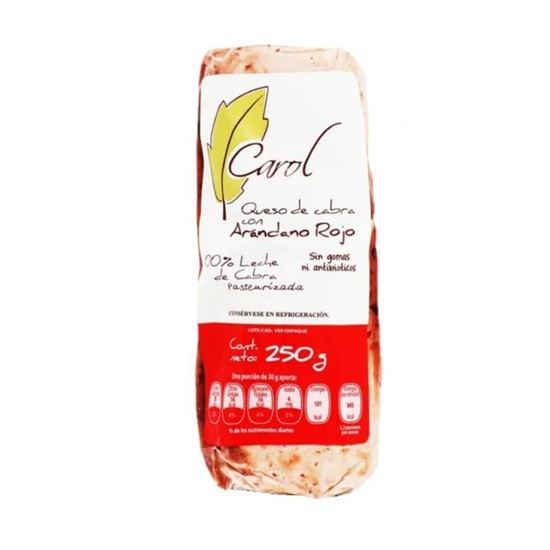Imagen de Queso de cabra con árandano rojo Carol 250g