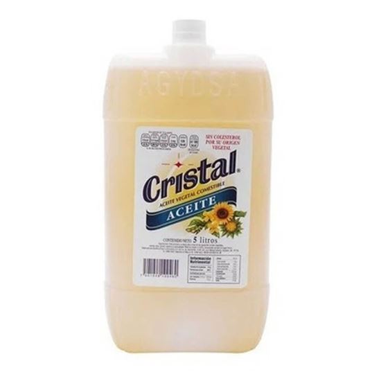 Imagen de Aceite vegetal comestible Cristal 5L