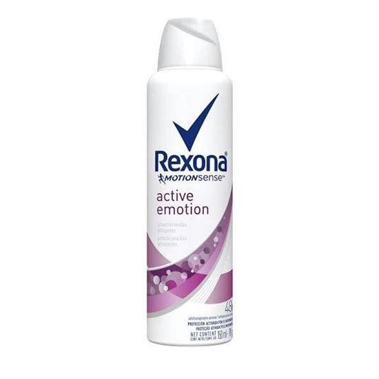 Imagen de Antitranspirante Rexona motion sense active emotion en aerosol para dama 150ml