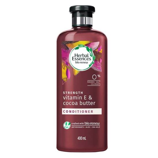 Imagen de Acondicionador Herbal Essences bío:renew strength vitamin E & cocoa butter 400ml