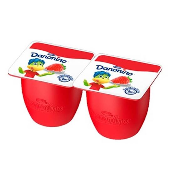 Imagen de Queso petit suisse Danonino sabor fresa (2 pzas de 84g c/u)