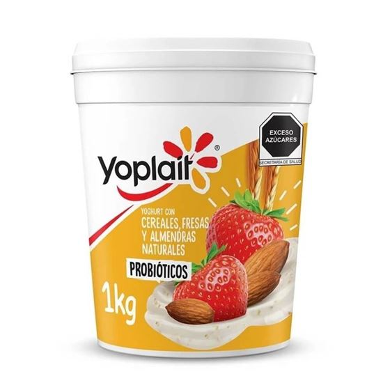 Imagen de Yoghurt sabor cereales, fresa y almendras Yoplait 1kg