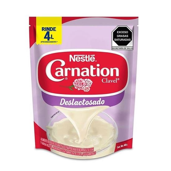 Imagen de Leche evaporada deslactosada en polvo Nestlé Carnation Clavel 460g