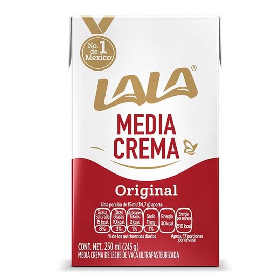 Imagen de Media crema Lala 250ml