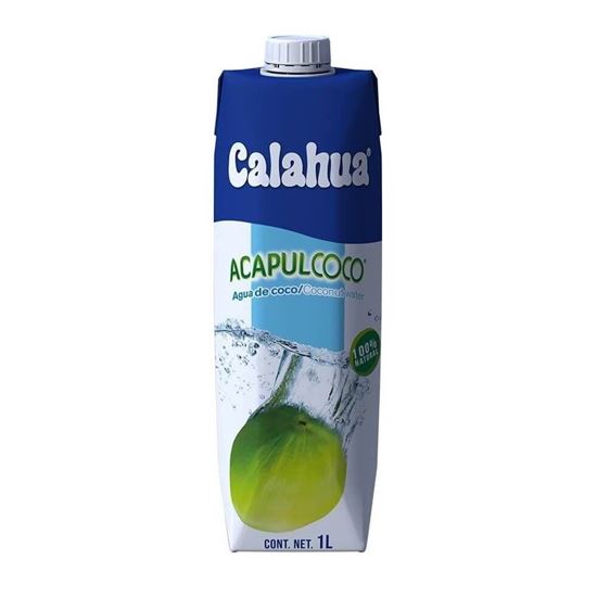Imagen de Agua de coco Calahua Acapulcoco natural 1L