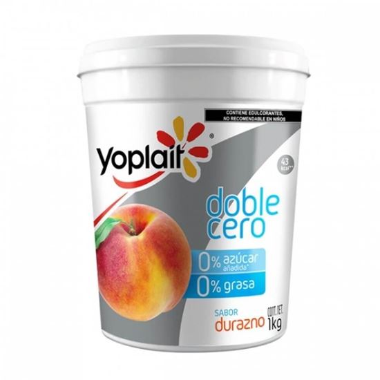 Imagen de Yoghurt sabor durazno Yoplait doble cero 1kg