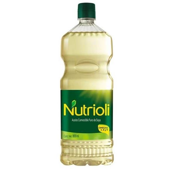 Imagen de Aceite comestible puro de soya Nutrioli 800ml