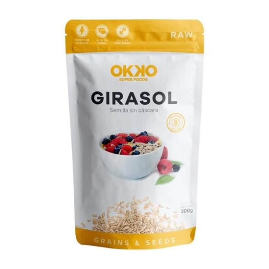 Imagen de Semilla sin cáscara de girasol sin gluten Okko 200g