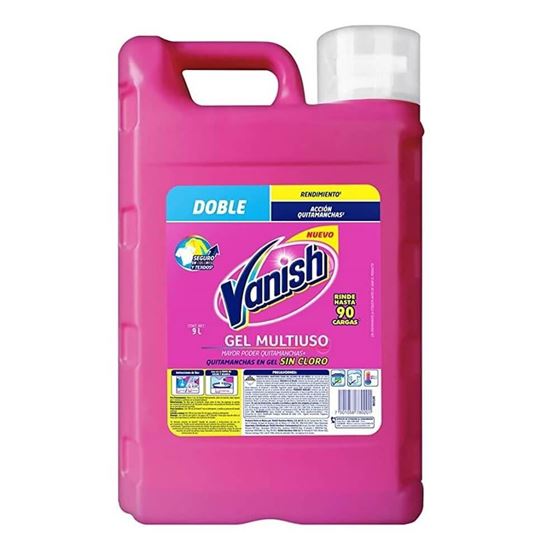 Imagen de Quitamanchas en gel sin cloro para ropa de color Vanish 9L