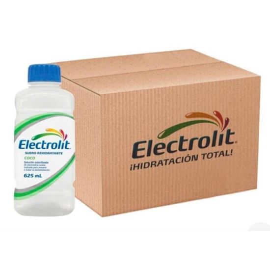 Imagen de Suero rehidratante Electrolit sabor coco caja con 12 pzas de 625ml c/u