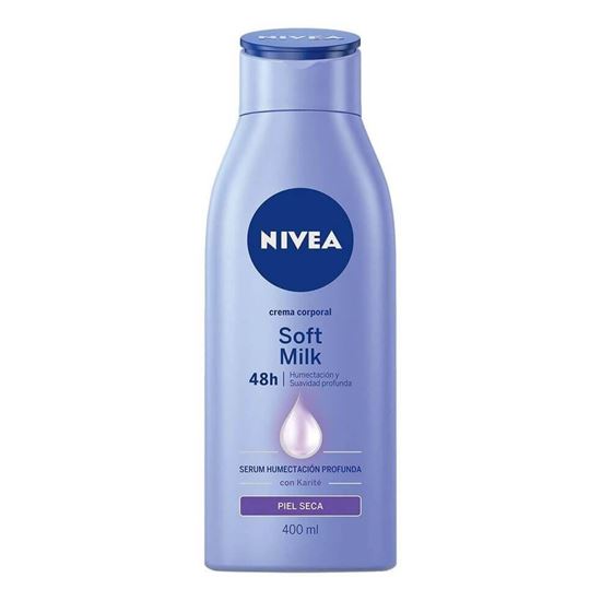 Imagen de Crema corporal para piel seca Nivea Soft Milk 400ml