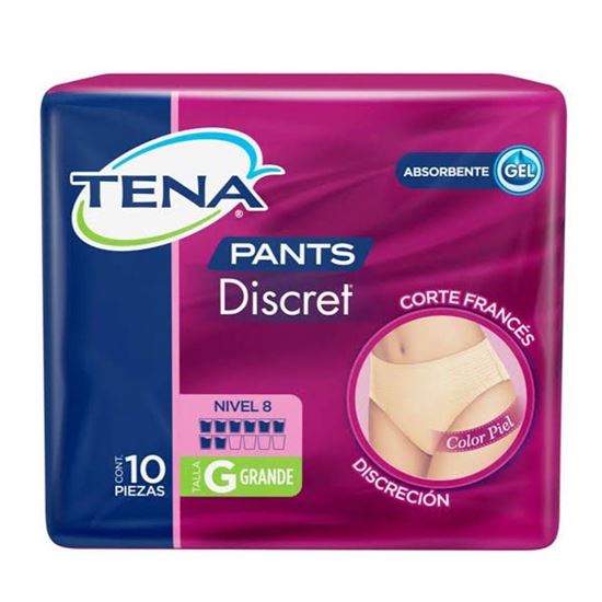 Imagen de Pañal para mujer adulta Tena tipo pants grande 10 pzas