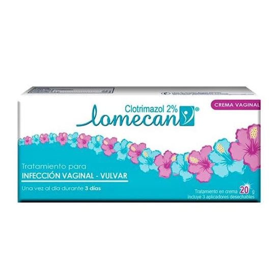Imagen de Crema Lomecan V caja con tubo 20g Clotrimazol 2%