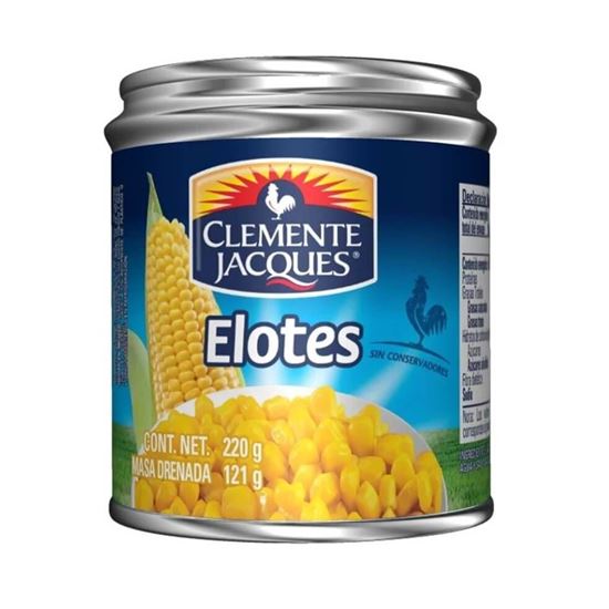 Imagen de Granos de elote dorados Clemente Jacques en lata 220g