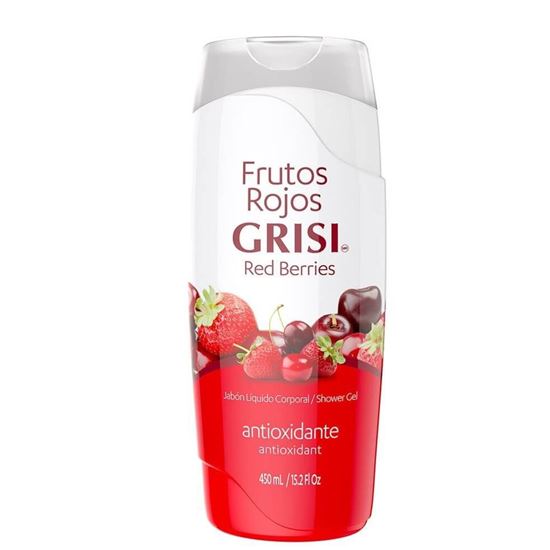 Imagen de Jabón líquido corporal antioxidante Grisi Frutos Rojos 450ml