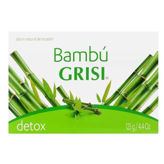 Imagen de Jabón natural de tocador Grisi bambú (detox) 125g