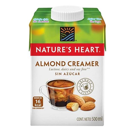 Imagen de Crema para café base almendra sin azúcar Nature's Heart 500ml