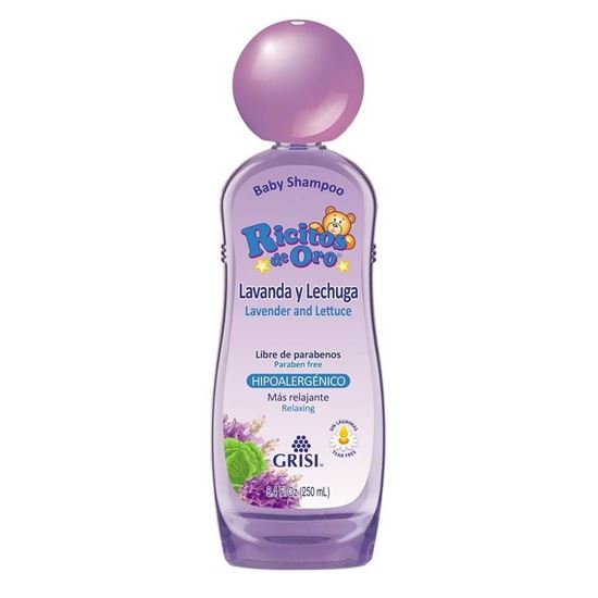 Imagen de Shampoo hipoalergénico para bebé Ricitos de Oro Aroma Relajante Lavanda & Lechuga 250ml