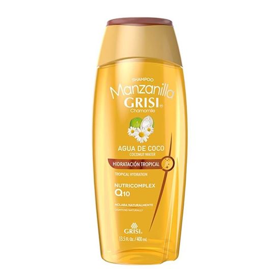 Imagen de Shampoo de manzanilla con agua de coco Grisi 400ml
