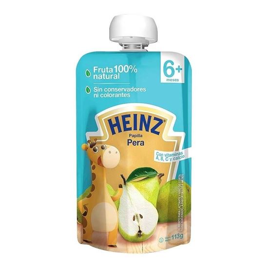 Imagen de Alimento para bebé 6+ meses Heinz papilla pera 113g
