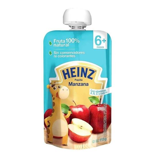 Imagen de Alimento para bebé 6+ meses Heinz papilla manzana 113g