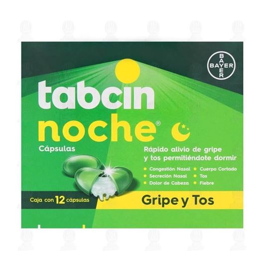 Imagen de Tabcin Noche 12 capsulas