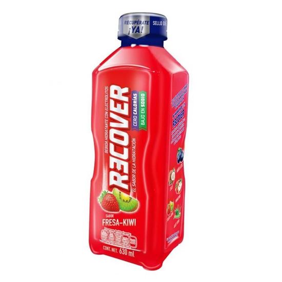Imagen de Bebida rehidratante con electrolitos sabor fresa kiwi Recover 630ml