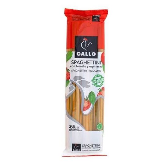 Imagen de Spaghetti Gallo tricolor 450g